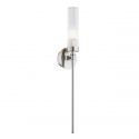 Aplica de perete stil elegant PRESTON nickel/sticla clara