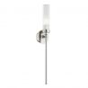 Aplica de perete stil elegant PRESTON nickel/sticla clara