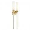 Aplica de perete stil elegant PRESTON 2 alama/sticla opal