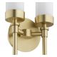 Aplice, corpuri de iluminat pentru pereti - Aplica de perete stil elegant PRESTON 2 alama/sticla opal