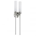 Aplica de perete stil elegant PRESTON 2 nickel/sticla opal