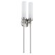 Aplica de perete stil elegant PRESTON 2 nickel/sticla opal