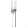 Aplica de perete stil elegant PRESTON 2 nickel/sticla opal
