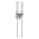 Aplice, corpuri de iluminat pentru pereti - Aplica de perete stil elegant PRESTON 2 nickel/sticla clara
