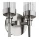 Aplice, corpuri de iluminat pentru pereti - Aplica de perete stil elegant PRESTON 2 nickel/sticla clara
