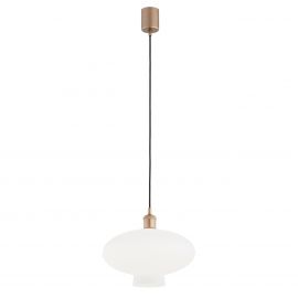 Pendule, Lustre suspendate - Lustra/pendul design decorativ TRESCO cupru/opal