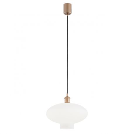 Pendule, Lustre suspendate - Lustra/pendul design decorativ TRESCO cupru/opal