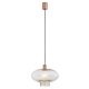 Lustra/pendul design decorativ TRESCO cupru/champagne 