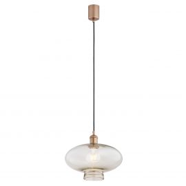 Pendule, Lustre suspendate - Lustra/pendul design decorativ TRESCO cupru/champagne