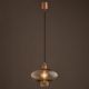 Pendule, Lustre suspendate - Lustra/pendul design decorativ TRESCO cupru/champagne