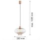 Pendule, Lustre suspendate - Lustra/pendul design decorativ TRESCO cupru/champagne