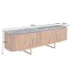 Comode - Comoda TV design retro Gatsby 160cm Mango/ marmura neagra