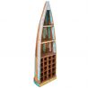 Raft din barci de pescuit reciclate, suport pentru vinuri Borneo 190cm