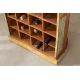 Biblioteci-Rafturi - Raft din barci de pescuit reciclate, suport pentru vinuri Borneo 190cm