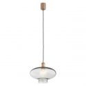 Lustra/pendul design decorativ TRESCO cupru/fumuriu