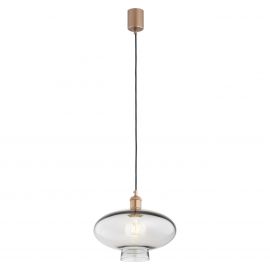 Pendule, Lustre suspendate - Lustra/pendul design decorativ TRESCO cupru/fumuriu