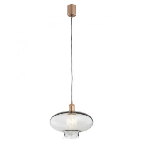 Pendule, Lustre suspendate - Lustra/pendul design decorativ TRESCO cupru/fumuriu