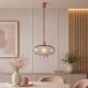 Pendule, Lustre suspendate - Lustra/pendul design decorativ TRESCO cupru/fumuriu