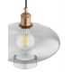 Pendule, Lustre suspendate - Lustra/pendul design decorativ TRESCO cupru/fumuriu