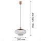 Pendule, Lustre suspendate - Lustra/pendul design decorativ TRESCO cupru/fumuriu