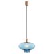 Lustra/pendul design decorativ TRESCO cupru/blue