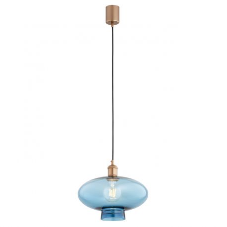 Pendule, Lustre suspendate - Lustra/pendul design decorativ TRESCO cupru/blue