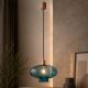 Pendule, Lustre suspendate - Lustra/pendul design decorativ TRESCO cupru/blue