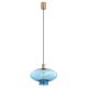 Pendule, Lustre suspendate - Lustra/pendul design decorativ TRESCO cupru/blue