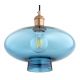 Pendule, Lustre suspendate - Lustra/pendul design decorativ TRESCO cupru/blue