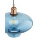 Pendule, Lustre suspendate - Lustra/pendul design decorativ TRESCO cupru/blue