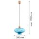 Pendule, Lustre suspendate - Lustra/pendul design decorativ TRESCO cupru/blue