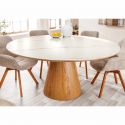 Masa rotunda, Ceramica Alba, Furnir Stejar, UNIQUE 120cm A-45143 VC
