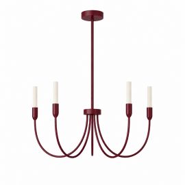 Candelabre, Lustre - Candelabru cu 5 brate AUGUSTINE burgundy