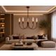 Candelabre, Lustre - Candelabru cu 5 brate AUGUSTINE burgundy