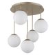 Lustra aplicata moderna HARMON 5L sampanie/alb