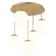Lustre aplicate - Lustra aplicata moderna HARMON 5L sampanie/alb