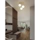 Lustre aplicate - Lustra aplicata moderna HARMON 3L sampanie/alb