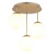 Lustre aplicate - Lustra aplicata moderna HARMON 3L sampanie/alb