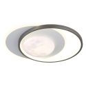 Lustra aplicata tavan design circular LED MOON