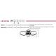 Plafoniere - Plafoniera LED design circular LORETTA cafenie