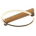 Plafoniera LED metal cu efect de lemn FLETCHER
