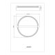 Plafoniere - Plafoniera LED metal cu efect de lemn FLETCHER