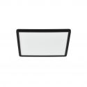 Plafoniera LED design silm IP54 baie Oja square 29 negru 3000K