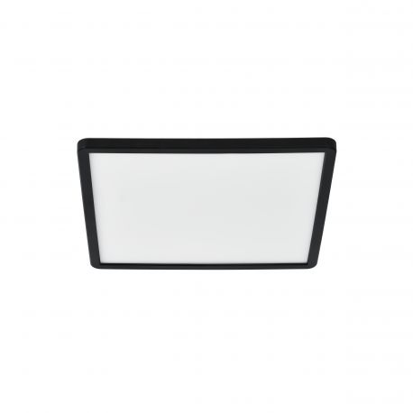 Iluminat pentru baie - Plafoniera LED design silm IP54 baie Oja square 29 negru 3000K