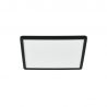 Plafoniera LED design silm IP54 baie Oja square 29 negru 3000K