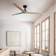 Lustre cu ventilator - Ventilator aplicat tavan cu telecomanda KLIM L 150cm, negru/ pin