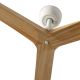 Lustre cu ventilator - Ventilator aplicat tavan cu telecomanda KLIM L 150cm, alb/ pin