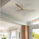 Lustre cu ventilator - Ventilator smart sistem TUYA si telecomanda KLIM L 150cm, alb/ pin
