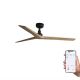 Lustre cu ventilator - Ventilator smart sistem TUYA si telecomanda KLIM M 125cm, negru/ pin