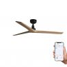 Ventilator smart sistem TUYA si telecomanda KLIM M 125cm, negru/ pin